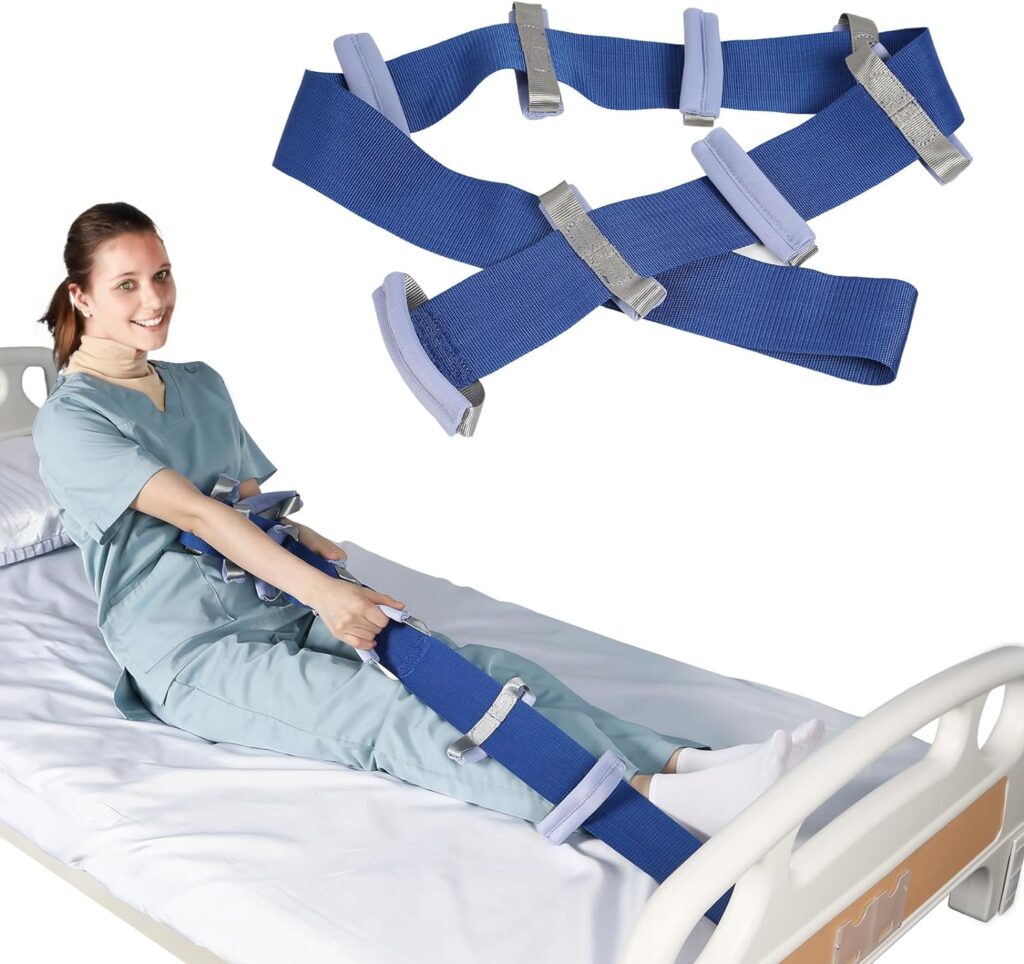 Ehucon Bed Ladder Assist,Pull Up Assist Ladder with Handle,Bed Rope Ladder for Seniors,Adaptive Bed Assistance Products,Mobility  Daily Living Aids for Elderly, Postoperative,Pregnant,etc. - 1 pcs