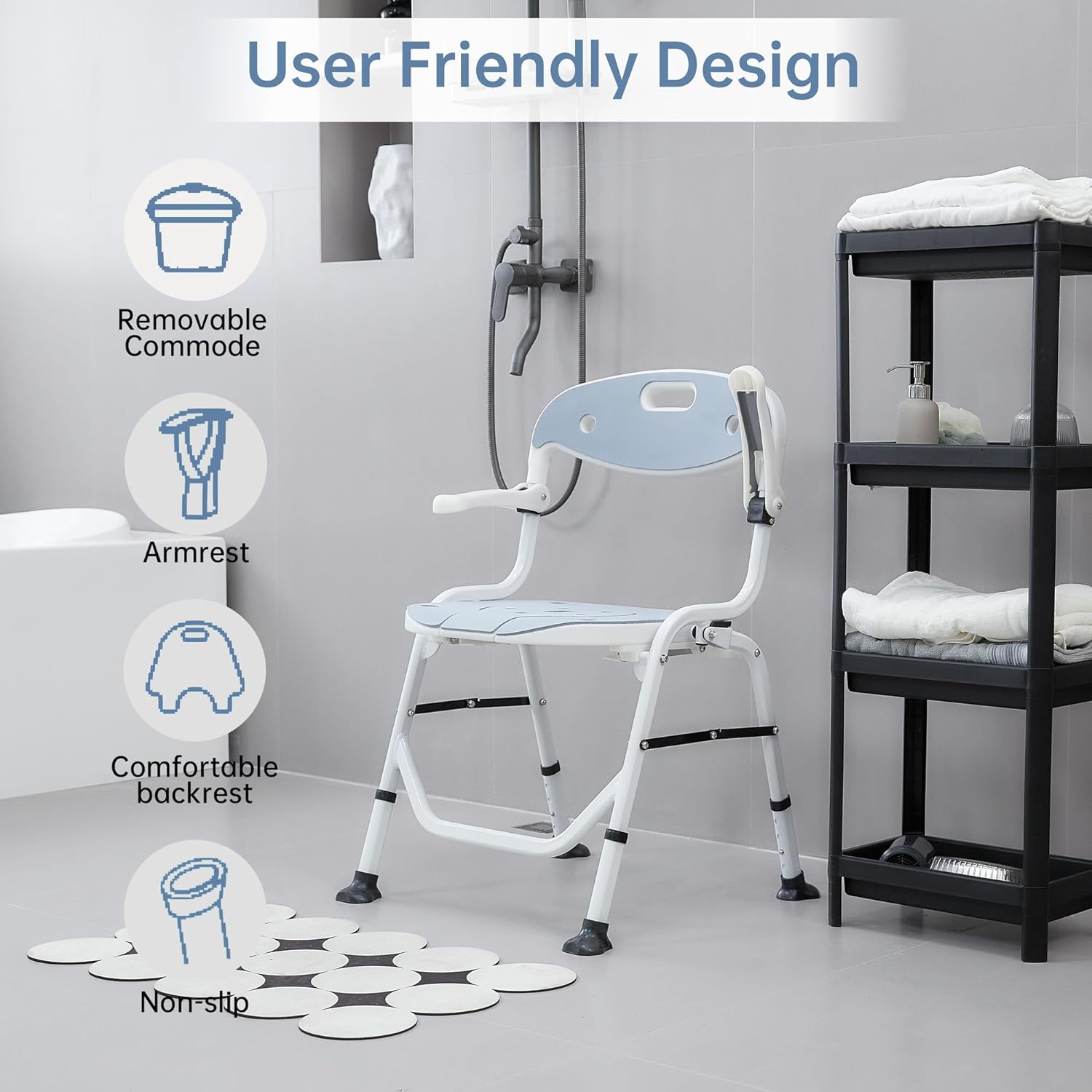 ELENKER Folding Shower Chair Review