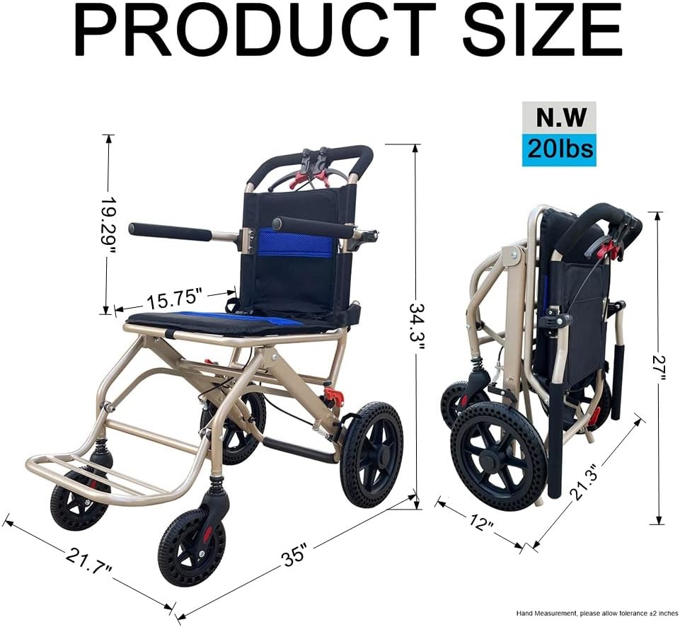 Elifecenter Super Lightweight 37.5lbs Foldable Electric Wheelchairs for Adults and Seniors - Portable Motorized Wheelchair-180W Dual Motor 10AH Battery Up to 10 Miles