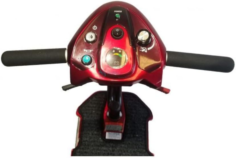 EV Rider Transport AF+ - Automatic Folding Scooter with Remote Lithium Power Mobility (Burgundy Red)