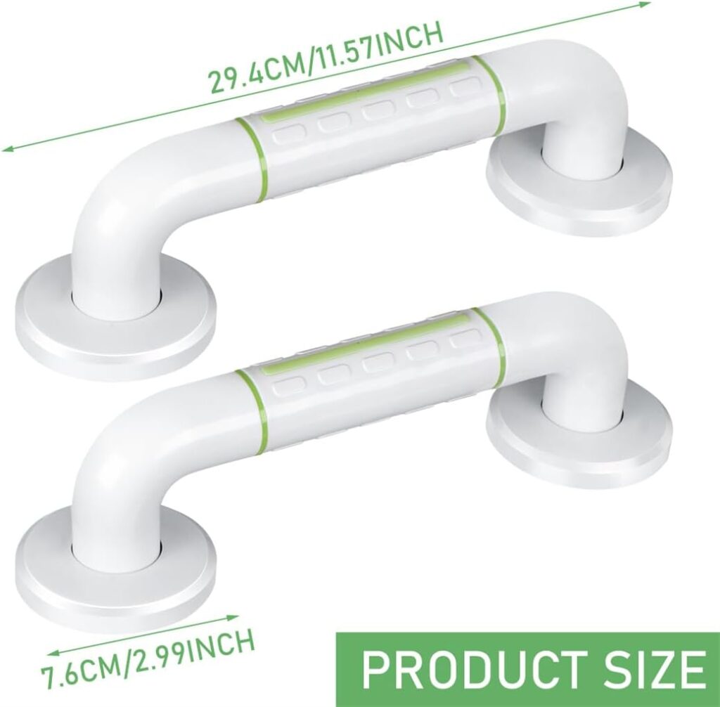 Grab Bars for Bathroom 12inch Toilet Grab Handle Safety Shower Handles Hand Rail Support Assist Shower Handle Handicap Grab Bar for Elderly Senior Pregnant Women Injury