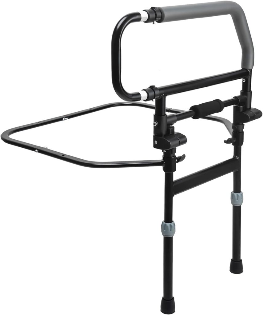 Gribouillage SturdyGuard Bed Rail for Seniors - Secure Bedside Assist - Prevent Falls with Our Foldable Bed Rail - Reliable Senior Bed Support, Model 504E