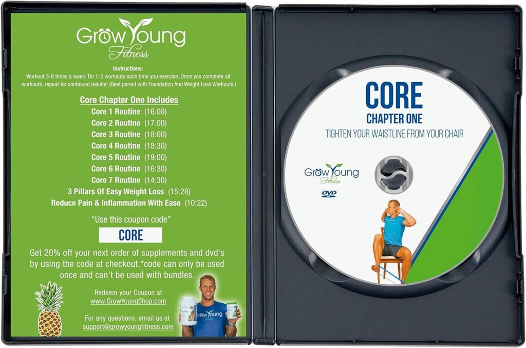 Grow Young Fitness Chapter One Exercise DVDs for Seniors - Low Impact Workouts from Home - Simple, Safe, Effective Workout DVD for Elderly