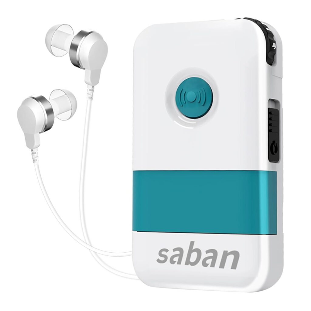 Hearing Aids for Seniors - Saban Hearing Amplifier 66db Gain Rechargeable Hearing Aids suitable for Mild-to-Profound Hearing Loss