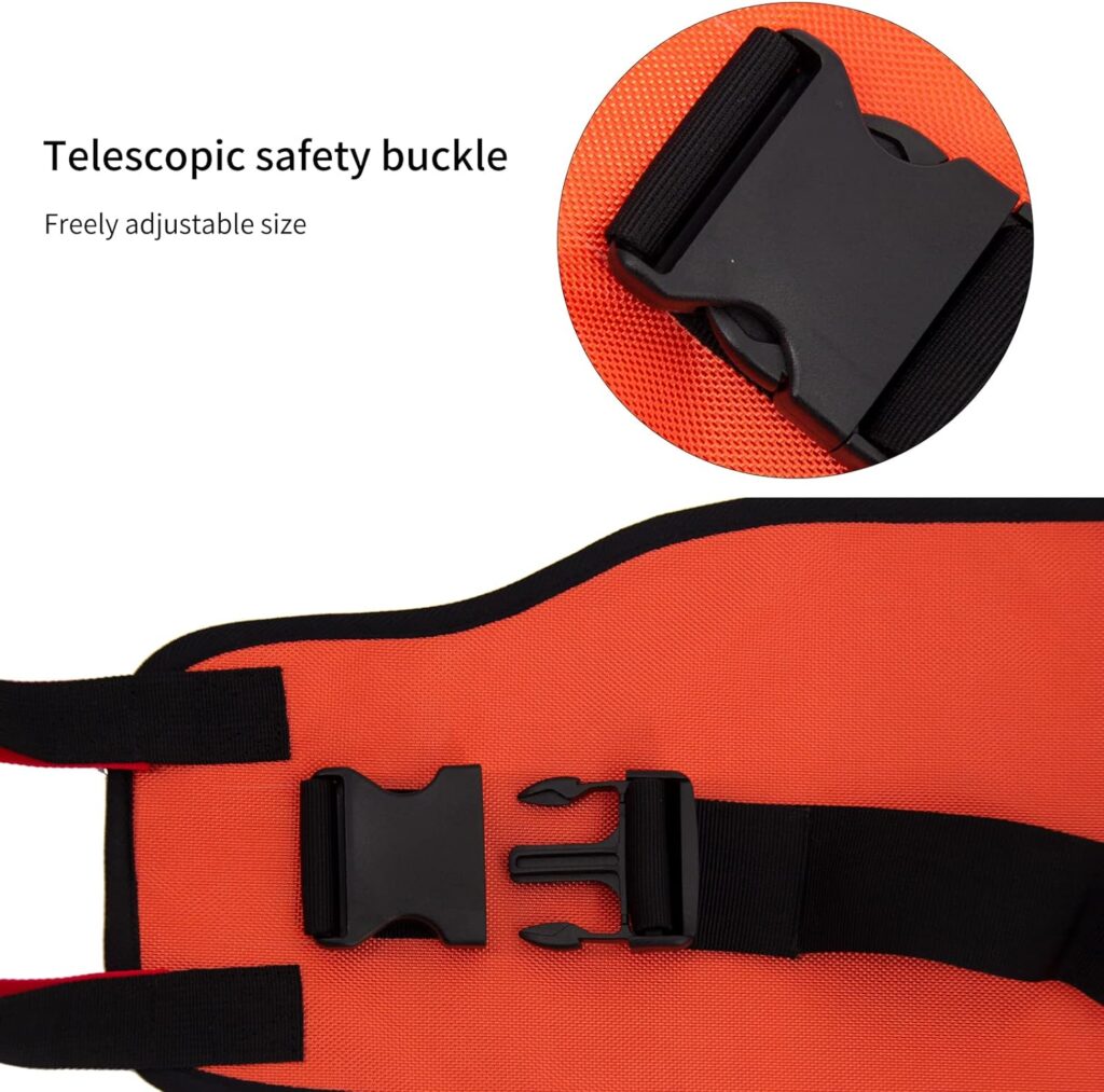 Leetye Mei Transfer Sling for Lifting Seniors,Transfer Belt with Widened Back Curve Design, Transfer Boards for Bedridden Patient, Bed Assist Handle, Back Lift Belt for Patient Care (Orange)