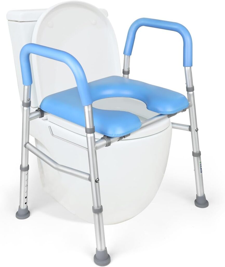 Experience Safety and Comfort with YIKAD Raised Toilet Seat Riser