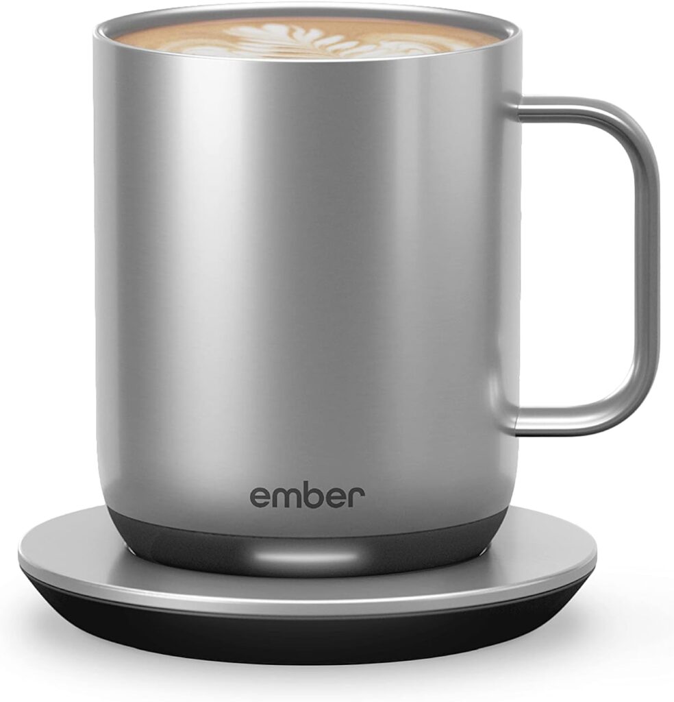 Ember Temperature Control Smart Mug 2, 14 Oz, App-Controlled Heated Coffee Mug with 80 Min Battery Life and Improved Design, Black