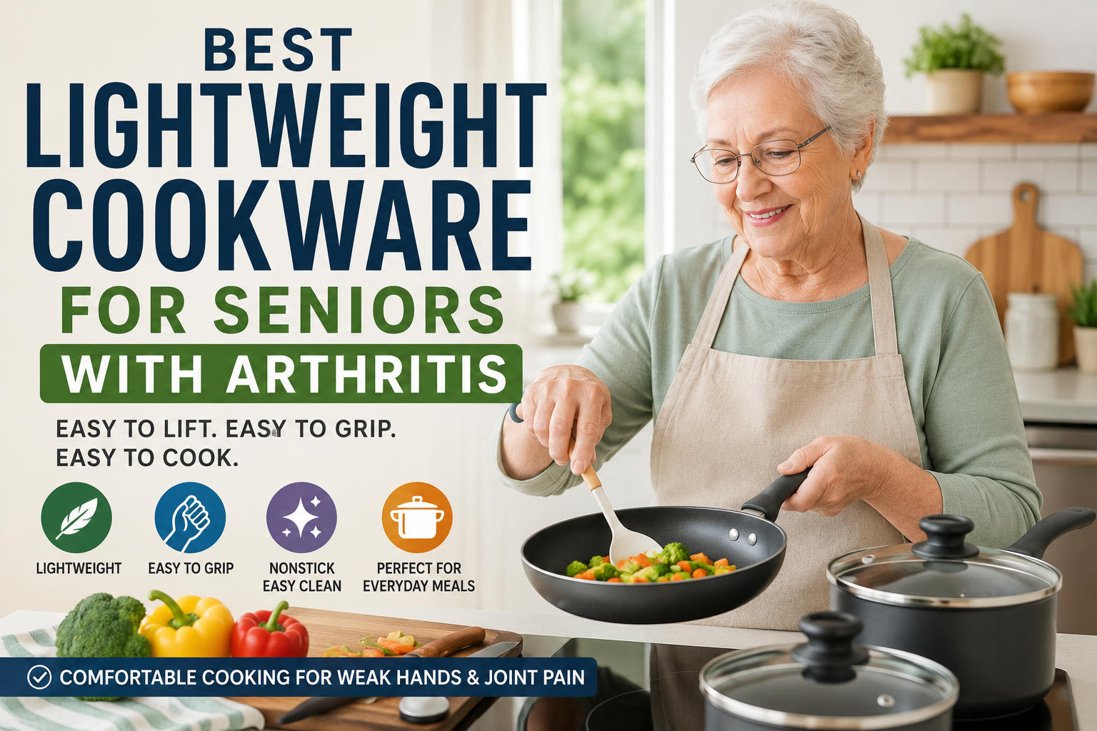 Best Lightweight Cookware for Seniors with Arthritis