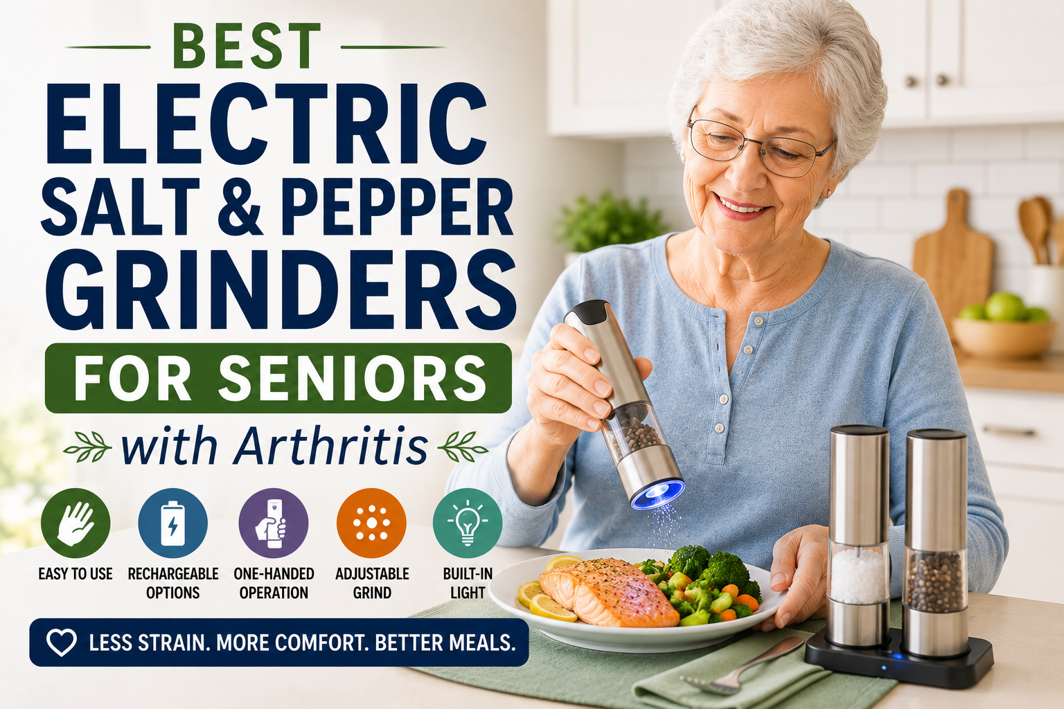 Best Electric Salt and Pepper Grinders for Seniors with Arthritis