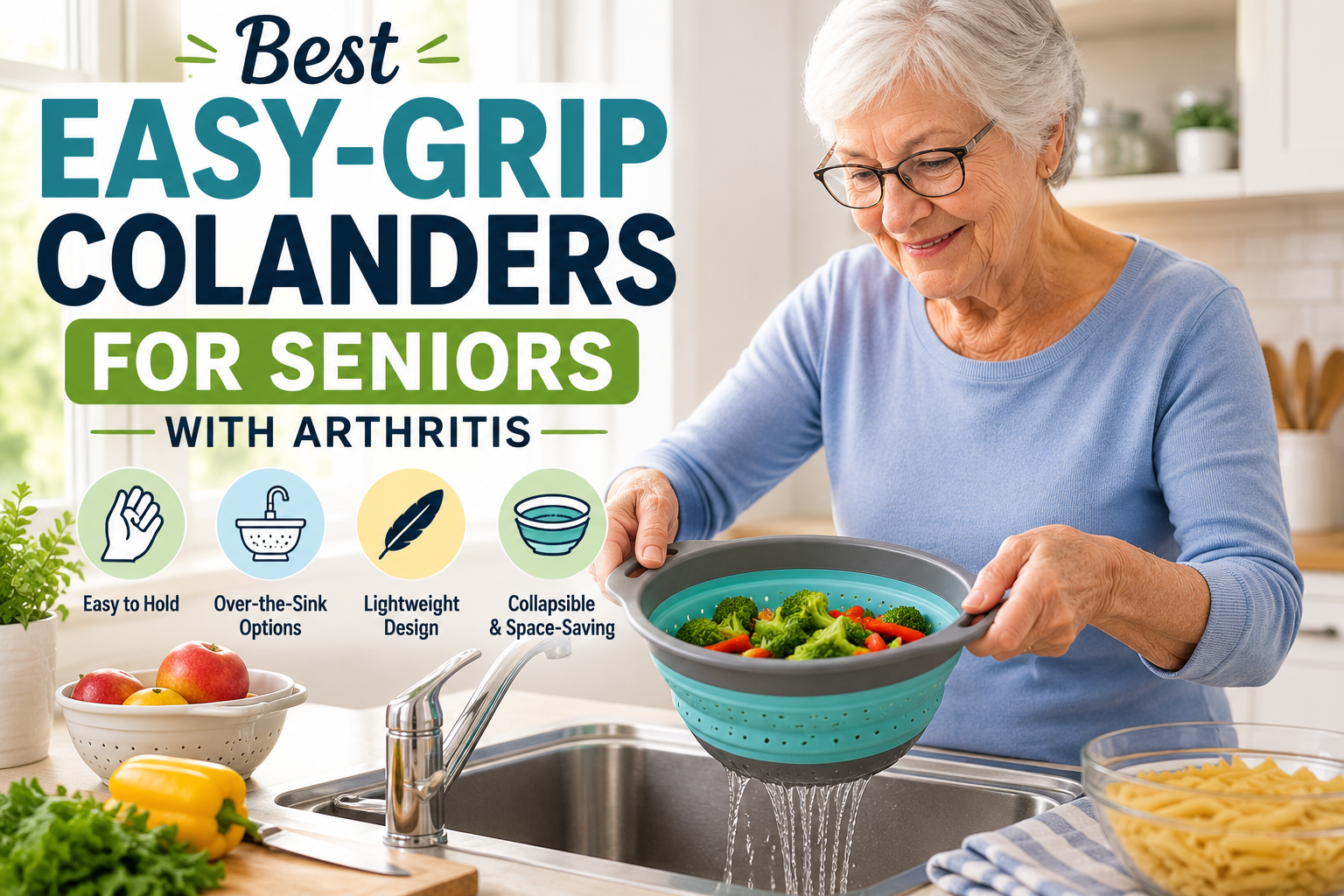 Best Easy-Grip Colanders for Seniors with Arthritis
