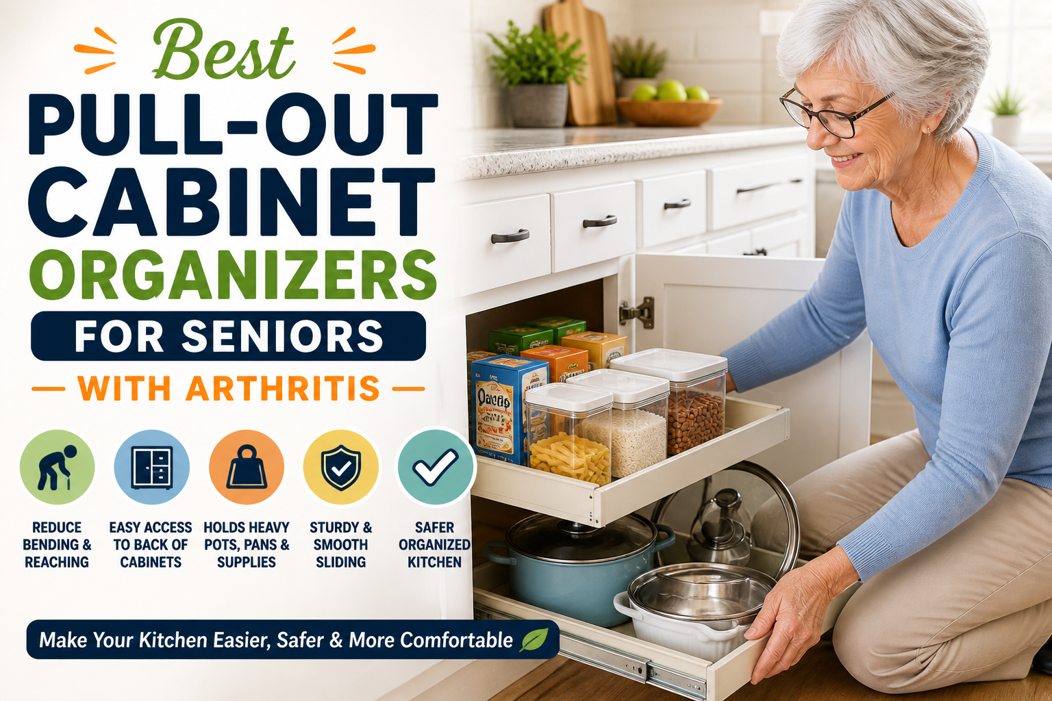 Best Pull-Out Cabinet Organizers for Seniors with Arthritis