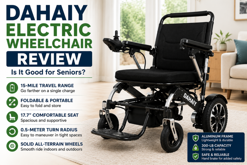 DAHAIY electric wheelchair review for seniors