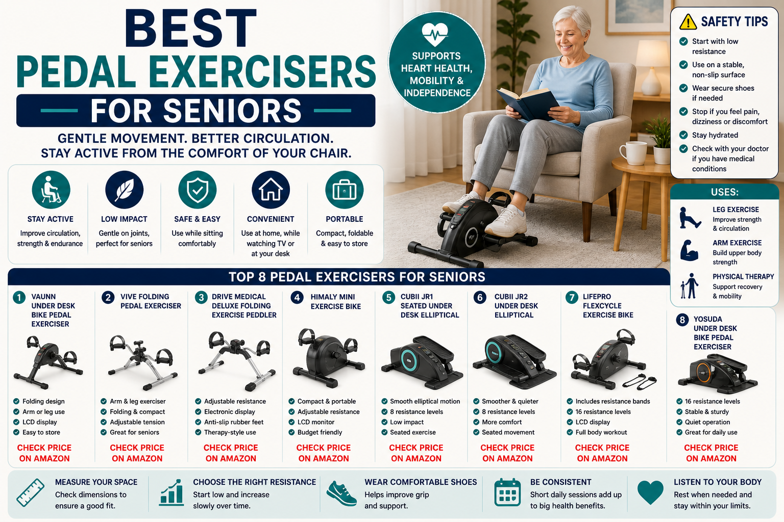 Best Pedal Exercisers for Seniors