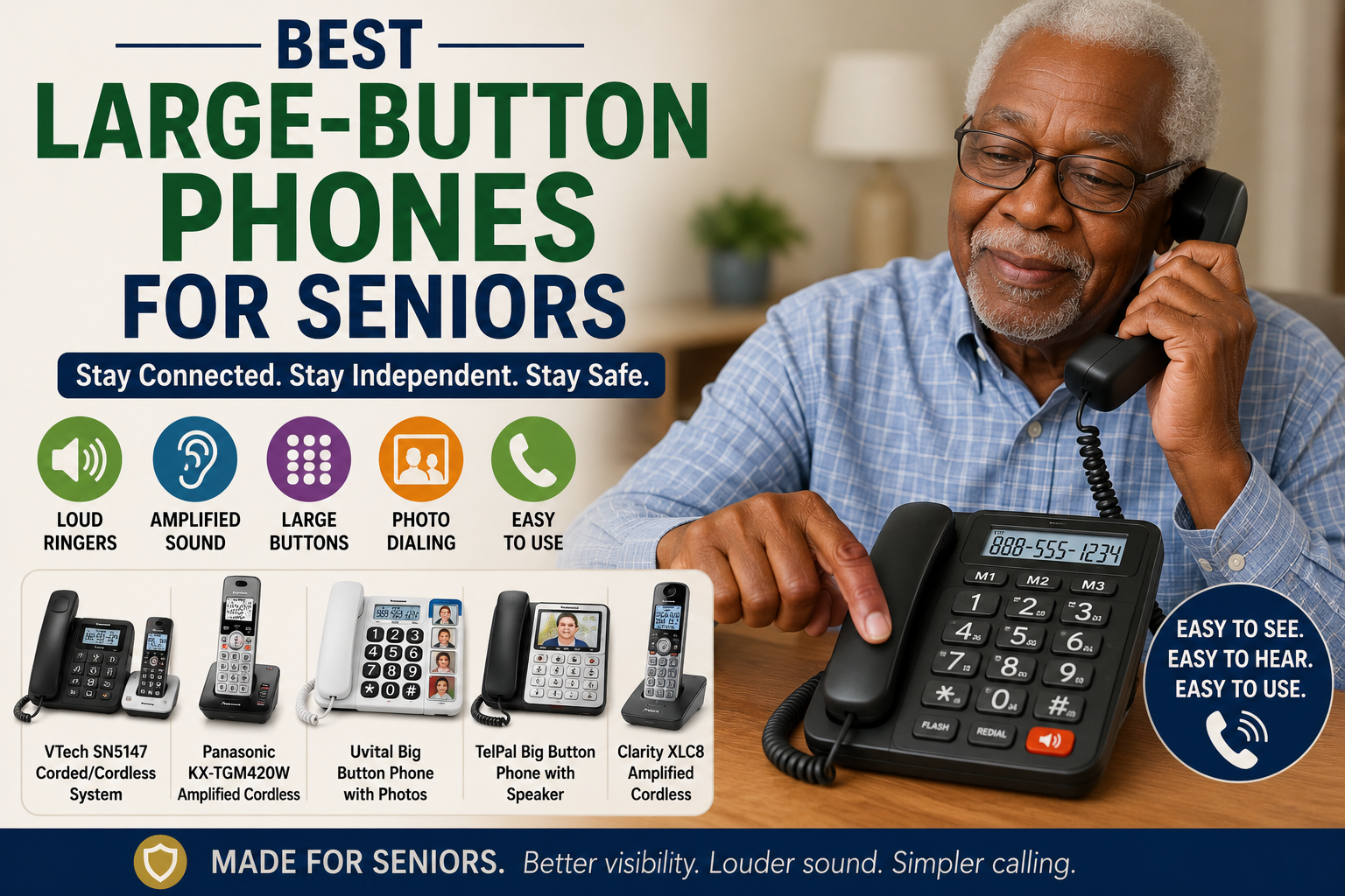 Best Large-Button Phones for Seniors