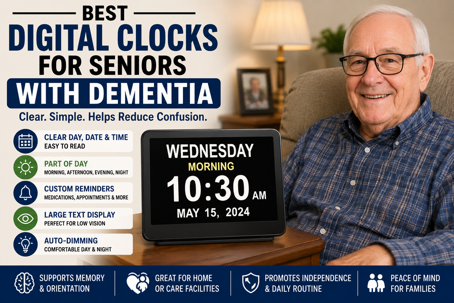 Best Digital Clocks for Seniors with Dementia