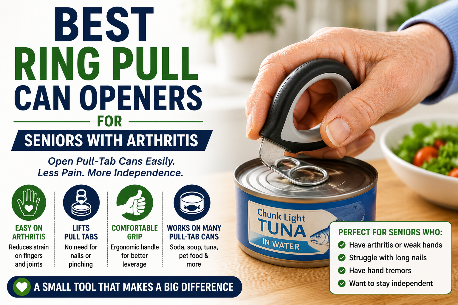 Best Ring Pull Can Openers for Seniors with Arthritis