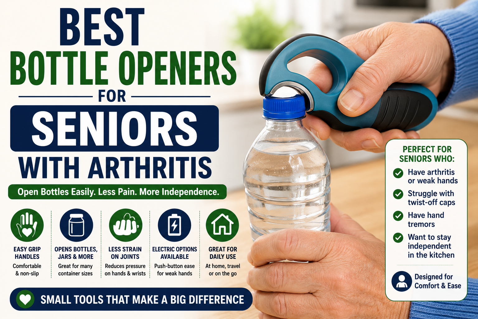 Best Bottle Openers for Seniors with Arthritis